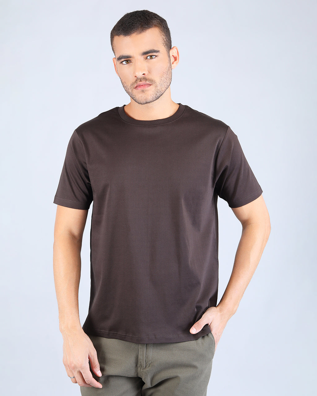 Earthy Brown 100% Supima Cotton - The Hover Tee
